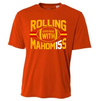 Rolling With Mahomes KC Football Cooling Performance Crew T-Shirt