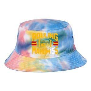 Rolling With Mahomes KC Football Tie Dye Newport Bucket Hat