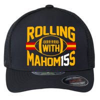 Rolling With Mahomes KC Football Flexfit Unipanel Trucker Cap