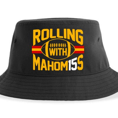 Rolling With Mahomes KC Football Sustainable Bucket Hat