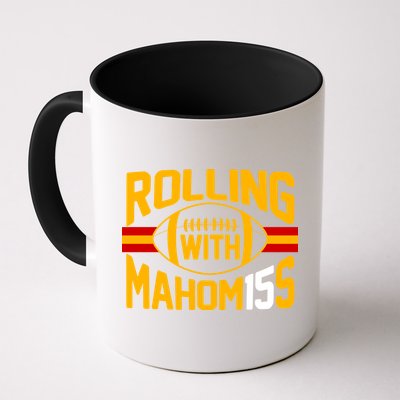 Rolling With Mahomes KC Football Mug