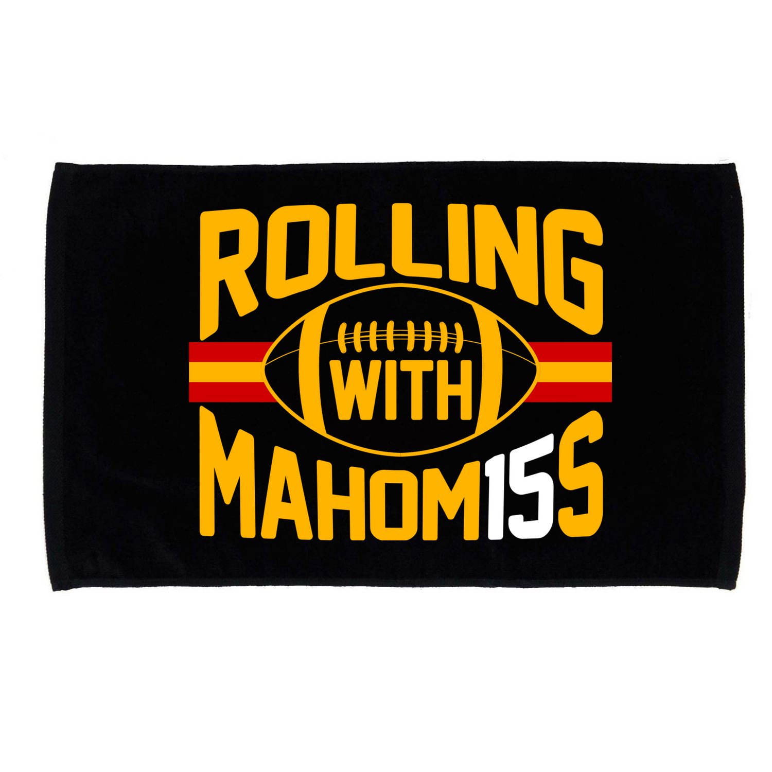 Rolling With Mahomes KC Football Microfiber Hand Towel