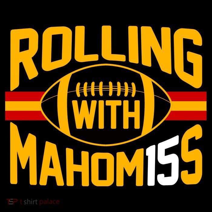 Rolling With Mahomes KC Football Wool Snapback Cap