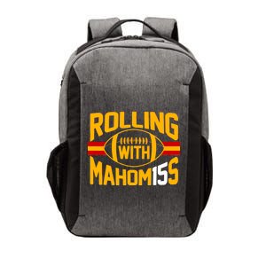 Rolling With Mahomes KC Football Vector Backpack