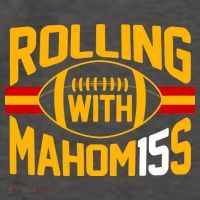 Rolling With Mahomes KC Football Vector Backpack