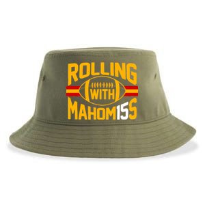 Rolling With Mahomes KC Football Sustainable Bucket Hat