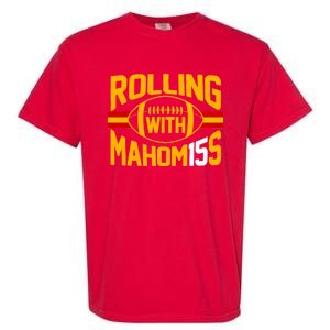 Rolling With Mahomes KC Football Garment-Dyed Heavyweight T-Shirt