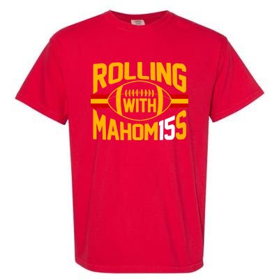 Rolling With Mahomes KC Football Garment-Dyed Heavyweight T-Shirt