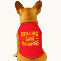 Rolling With Mahomes KC Football Doggie Tank