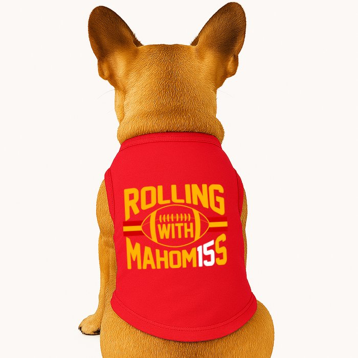 Rolling With Mahomes KC Football Doggie Tank