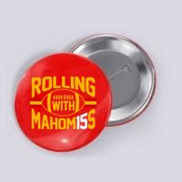 Rolling With Mahomes KC Football Button