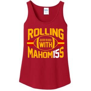 Rolling With Mahomes KC Football Ladies Essential Tank