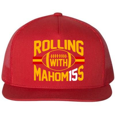 Rolling With Mahomes KC Football Flatbill Hat