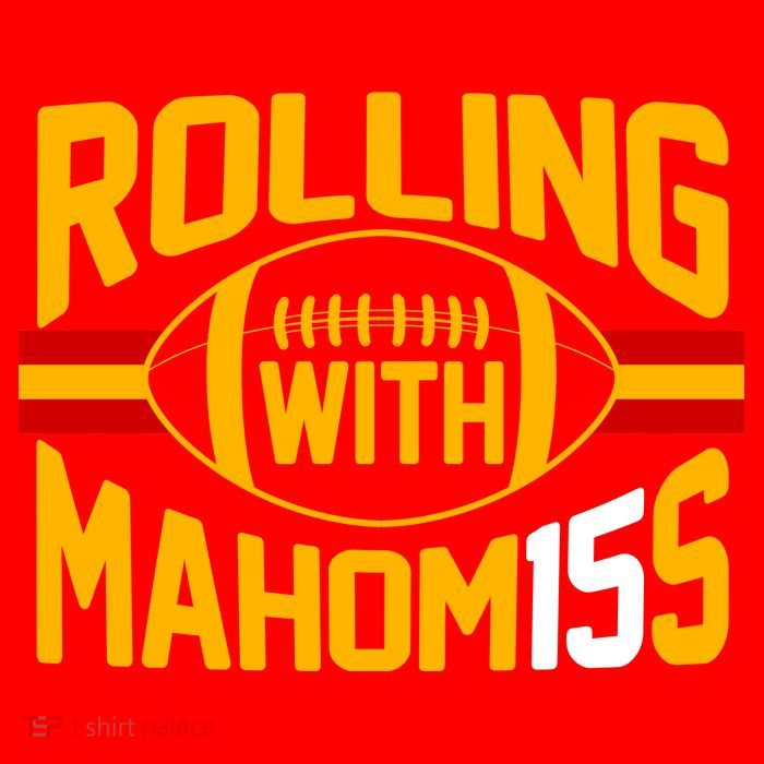 Rolling With Mahomes KC Football Flatbill Hat