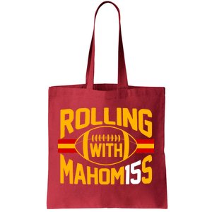 Rolling With Mahomes KC Football Tote Bag