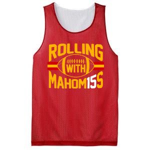 Rolling With Mahomes KC Football Mesh Reversible Basketball Jersey Tank