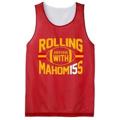 Rolling With Mahomes KC Football Mesh Reversible Basketball Jersey Tank