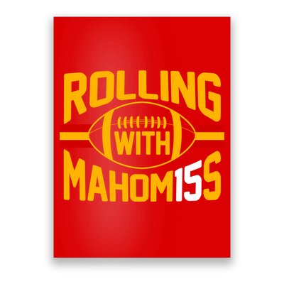 Rolling With Mahomes KC Football Poster