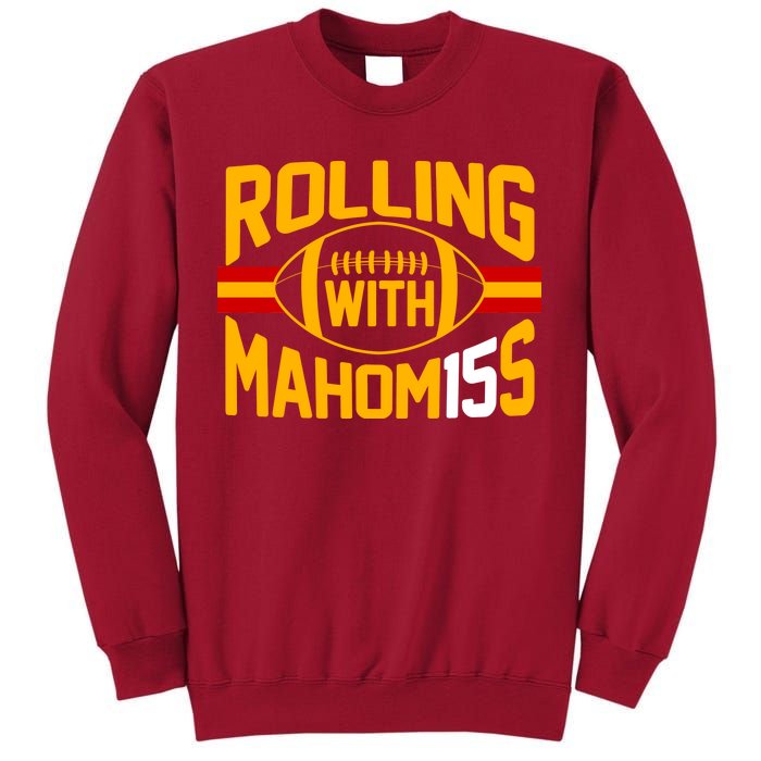 Rolling With Mahomes KC Football Tall Sweatshirt