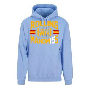 Rolling With Mahomes KC Football Unisex Surf Hoodie