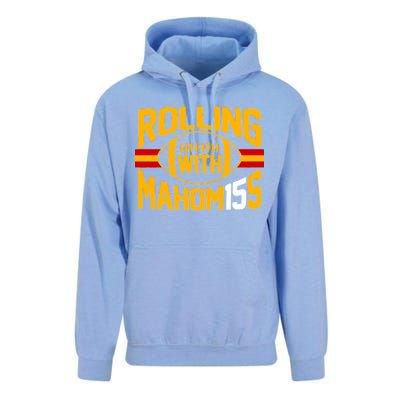 Rolling With Mahomes KC Football Unisex Surf Hoodie