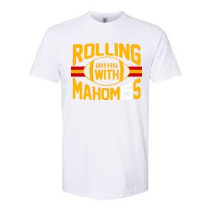 Rolling With Mahomes KC Football Softstyle CVC T-Shirt