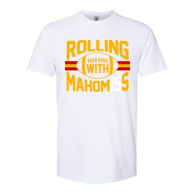 Rolling With Mahomes KC Football Softstyle® CVC T-Shirt