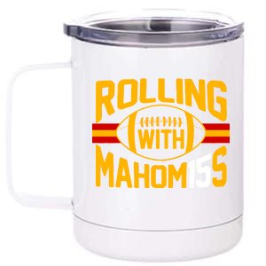 Rolling With Mahomes KC Football 12 oz Stainless Steel Tumbler Cup