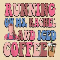 Running On Ms.Rachel And Iced Coffee Zip Tote Bag