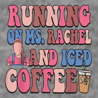 Running On Ms.Rachel And Iced Coffee Tall Hoodie