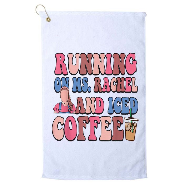 Running On Ms.Rachel And Iced Coffee Golf Towel