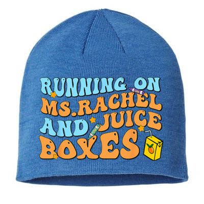 Running On Ms Rachel And Juice Boxes Sustainable Beanie