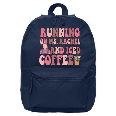 Running On Ms Rachel And Iced Coffee 16 in Basic Backpack