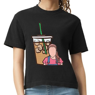 Running On Ms Rachel And Iced Coffee Funny Saying Comfort Colors Boxy T-Shirt