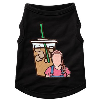 Running On Ms Rachel And Iced Coffee Funny Saying Doggie Tank