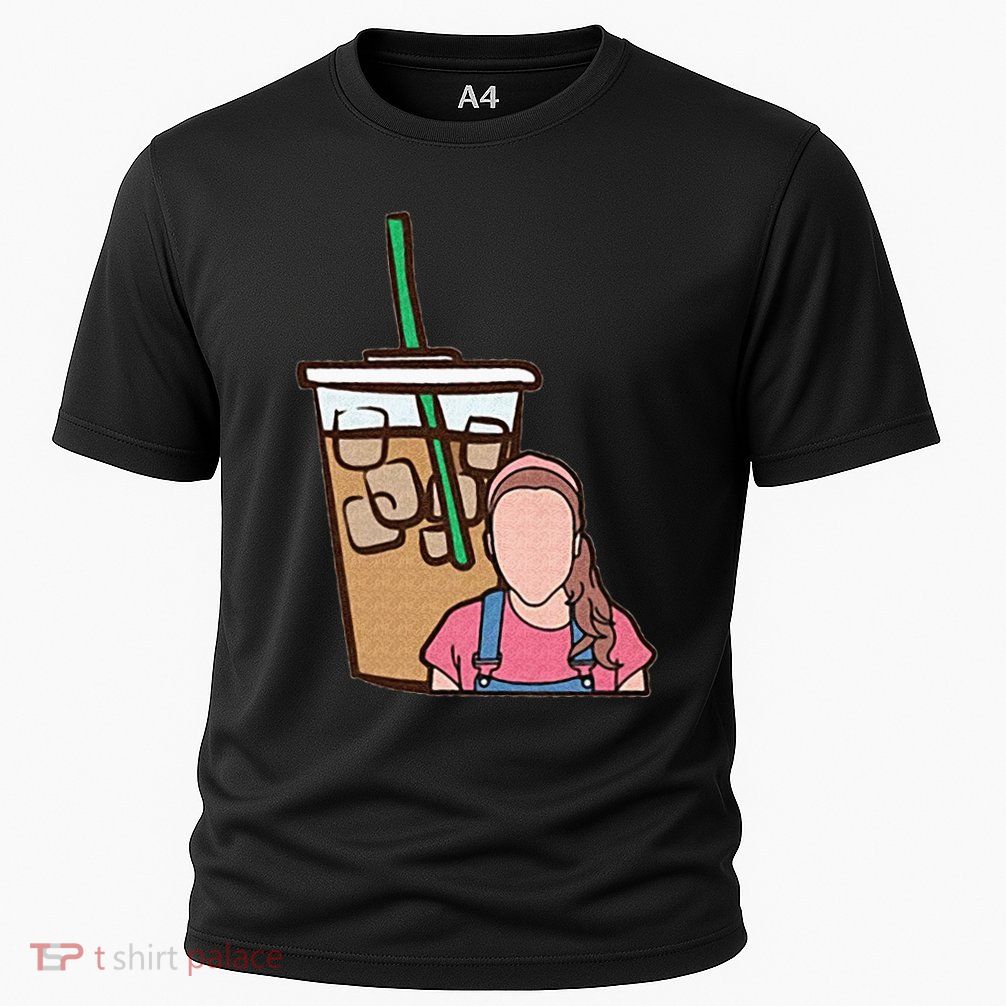 Running On Ms Rachel And Iced Coffee Funny Saying Performance Shirt