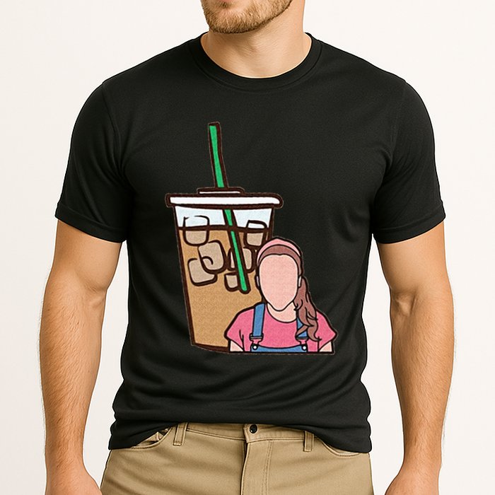 Running On Ms Rachel And Iced Coffee Funny Saying Performance Shirt
