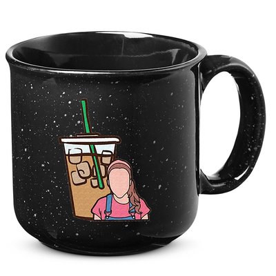 Running On Ms Rachel And Iced Coffee Funny Saying 15oz Campfire Ceramic Mug