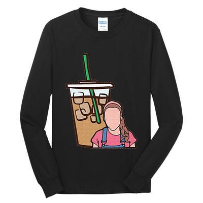 Running On Ms Rachel And Iced Coffee Funny Saying Tall Long Sleeve T-Shirt