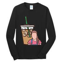Running On Ms Rachel And Iced Coffee Funny Saying Tall Long Sleeve T-Shirt