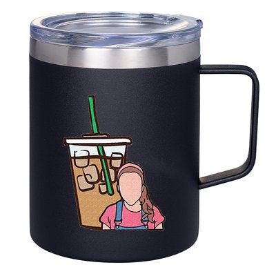 Running On Ms Rachel And Iced Coffee Funny Saying 12oz Stainless Steel Coffee Mug