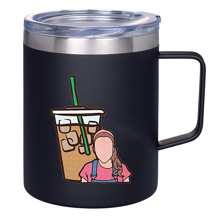 Running On Ms Rachel And Iced Coffee Funny Saying 12oz Stainless Steel Coffee Mug
