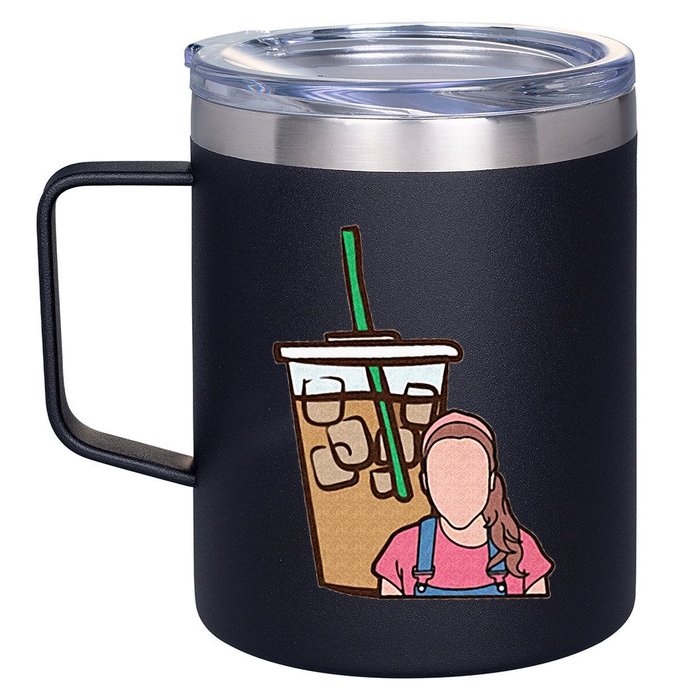 Running On Ms Rachel And Iced Coffee Funny Saying 12oz Stainless Steel Coffee Mug