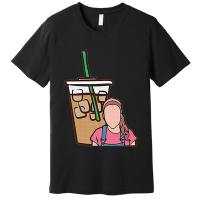 Running On Ms Rachel And Iced Coffee Funny Saying Premium T-Shirt