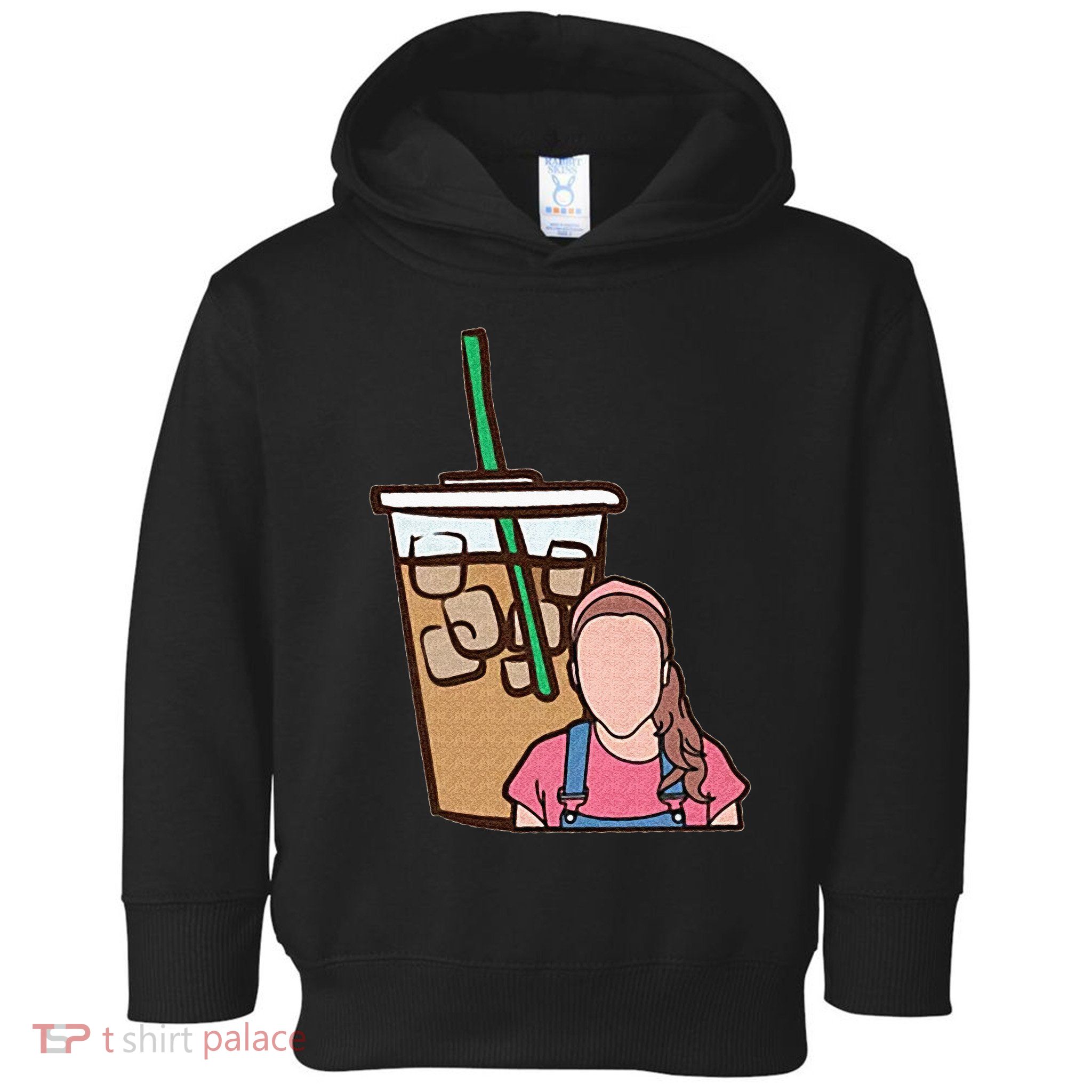 Running On Ms Rachel And Iced Coffee Funny Saying Toddler Hoodie