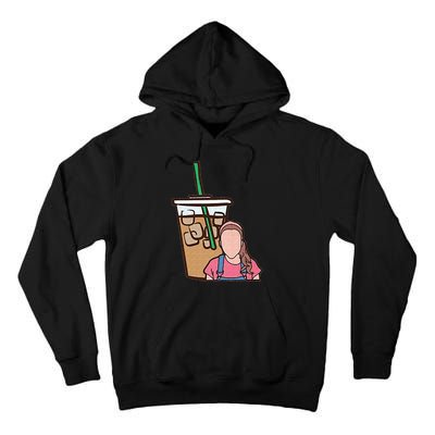 Running On Ms Rachel And Iced Coffee Funny Saying Tall Hoodie