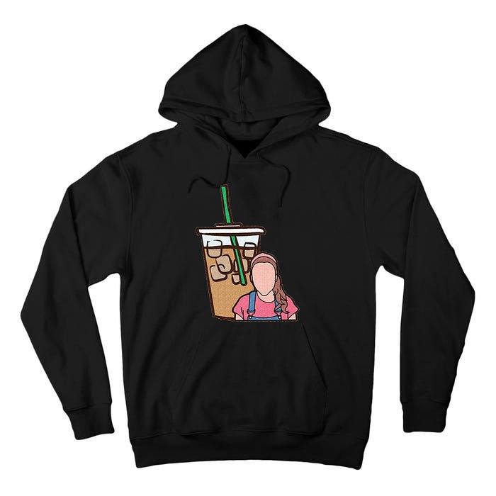 Running On Ms Rachel And Iced Coffee Funny Saying Tall Hoodie