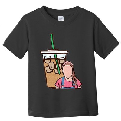 Running On Ms Rachel And Iced Coffee Funny Saying Toddler T-Shirt
