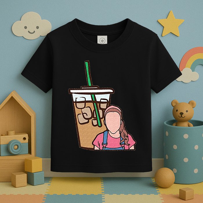 Running On Ms Rachel And Iced Coffee Funny Saying Toddler T-Shirt