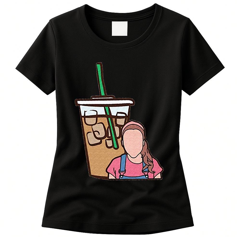 Running On Ms Rachel And Iced Coffee Funny Saying Womens T-Shirt